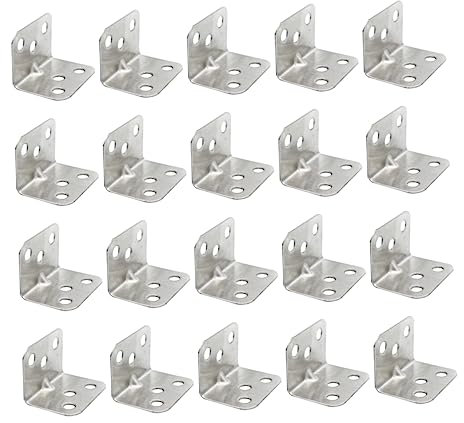 CANIGHT 40pcs Heavy Duty Shaped Corner Brackets Industrial Shelf Brackets Wall Mounted Shelf Supports