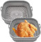 Stampo in silicone per friggitrice ad aria calda, 2 pezzi Air Fryer Silicone Pot pieghevole/riutilizzabile Airfryer carta da forno, friggitrice ad aria calda, accessori per torre, Tristar, forno a