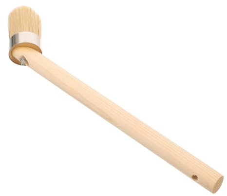 OSALADI Runder Malpinsel Mit Holzgriff Schweinehaarbürste Präzises Streichen Vielseitig Für Wandverkleidung Lackierarbeiten Und Reinigung Effiziente Abdeckung Minimaler Farbverbrauch