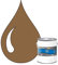POK Peinture fer antirouille - Laque extérieure Semi-Brillante FER - 1L - RAL 1011 Beige brun