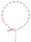 Bronzallure Bracciale Rosario Donna placcato Oro 18k – Bracciale Rosario con Quarzite Rosa – Gioielli Made in Italy – Braccialetto Idea Regalo Compleanni, Anniversari, Festa Donna, Festa Mamma