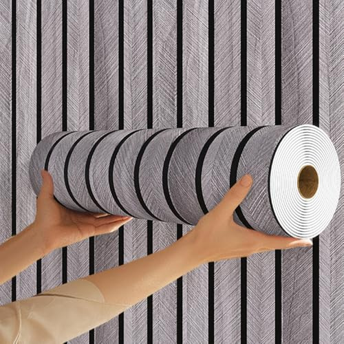 ANBILILA Papier Peint Bois 3D Autocollant Rustique,Effet Texture Bois Naturel,40x300cm,Film Adhésif Meuble Imperméable pour Salon,Chambre,Cuisine,Rénovation de Meubles,Style Industriel