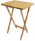 Premier Housewares Table d'appoint pliable Bois naturel 65 x 49 x 39 cm