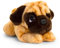 Lashuma Keel Toys Plüschtier Hund Mops, Kuscheltier Hündchen liegend 32 cm