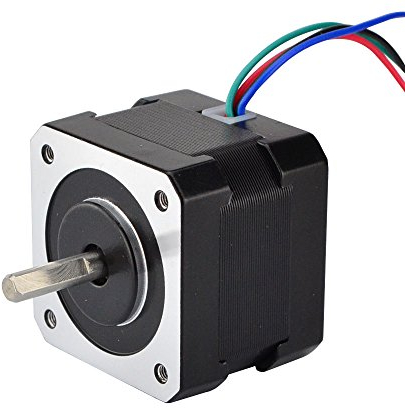 STEPPERONLINE Nema17 Schrittmotor 26Ncm 1.8deg w/ 1m Kabel & Verbinder 12V 0.4A für CNC 3D Drucker und Roboter