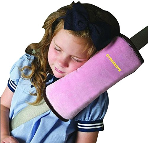 CYBERNOVA Auto Seat Gürtel kissen kindersitz polster gurtpolster für Kinder Baby Kopf Support (rosa)