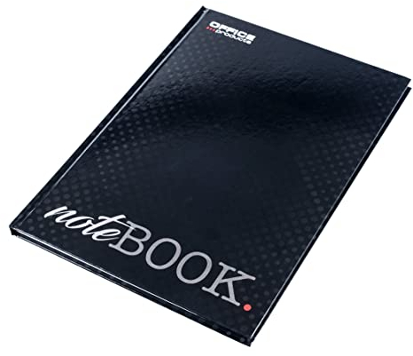 OFFICE PRODUCTS 16032111-99 Notizbuch A4 Liniert Hardcover / 192 Seiten - 96 Blatt/Notizblöcke Notebook Journal Tagebuch Schreibblock Schulheft