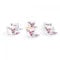 6er Set Espressotasse mit Espressountertasse Kyoto Orchidee