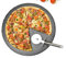 Sendez - Set di piatti per pizza, diametro 36 cm, in ardesia con tagliapizza, tagliere per pizza