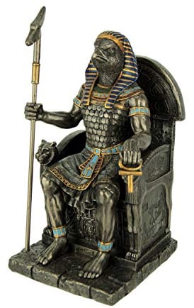 WU Horus Statue Ägyptischer Gott sitzt auf Thron