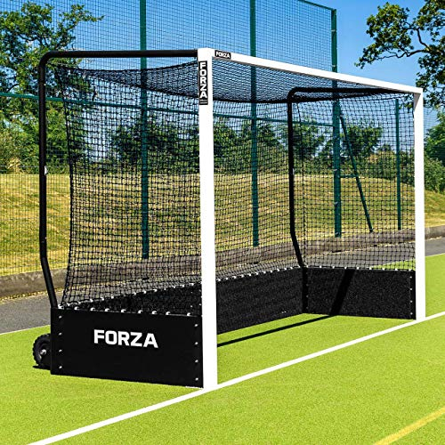 FORZA Ersatznetze für Hockeytore – Hockeytraining | Ausrüstung für Hockeyspiele und Training | Netze für Tore, PFOSTEN NICHT INBEGRIFFEN (Schwarz, Paar)