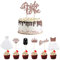 CCUCKY Bride to be Cupcake Toppers, 7 Verschiedene Designs von Glitter Cupcake Dekorationen für Brautdusche, Hochzeit Verlobung, Dessert Dekor