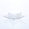 Sandra Rich, Glas- Schale Alabaster Star Plate – White 22cm Glasschale in Sternform. 1 Stück in Weiss. 2230-22-40