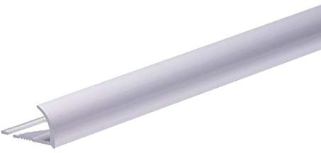 SANIVERRE Quart de rond 8 mm carrelage profilé aluminium argent à l'unité