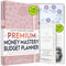 Undated Monatsplaner und monatlicher Rechnungs-Organizer – Eine 12-monatige Reise zur finanziellen Freiheit, monatlicher Budgetbuch-Planer, Law of Attraction Planner