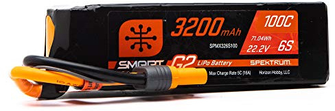 Spektrum 3200mAh 6S 22.2V Smart G2 LiPo 100C; IC5