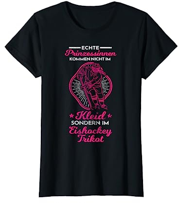 Prinzessinnen Im Eishockey Trikot Eishockeyspieler Eishockey T-Shirt