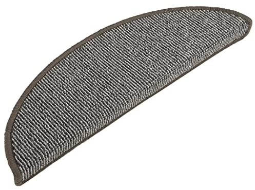 vidaXL 15x Treppenmatte Treppenschutz Treppenmatten Stufenmatten Stufenmatte Treppenteppich Treppenschoner Stufenschoner Grau 56x17x3cm