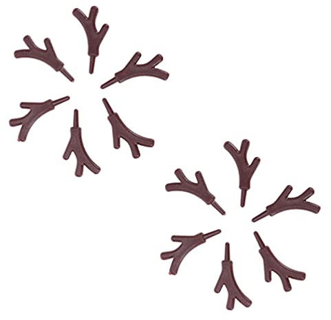 120 Stücke Rentier Geweih Basteln Hirsch Figur Deko Weihnachten Streudeko Elch Weihnachtsdeko für Hunde Haarschmuck Sammelalbum Kuchendekoration Verzierung Weihnachtsdekoration