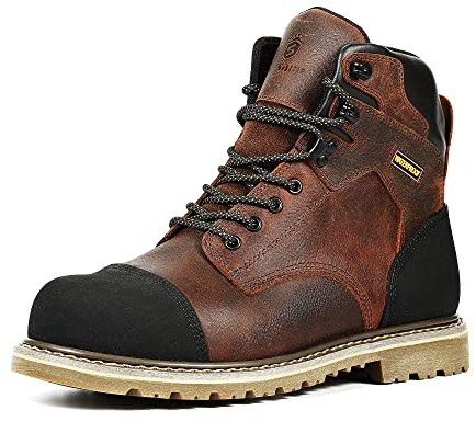 SL-Saint impermeabile punta d'acciaio Stivali da lavoro di sicurezza per gli uomini, costruzione industriale classico 6'' (numeric_48)