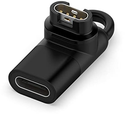 HOMTERN Female Charger Adapter for Garmin Instinct 2 2S/Fenix 7 7S 7X 6 6S 6X Pro 5 5S 5X Plus/Vivoactive 4 4S 3/Venu Sq 2 2S/Forerunner 45 245 645 935 945,Charging Converter Plug (For Type C)