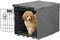 X-ZONE PET Funda para jaula de perro de doble puerta, cubierta de poliéster para caseta de mascotas (se adapta a cajas de alambre de 24, 30, 36, 42 y 48 pulgadas)