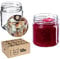 KADAX Einmachgläser 200 ml 50er Set, Dessertgläser fi66 – Marmeladengläser mit Twist-Off Deckel, Luftdicht & Spülmaschinenfest, Dickwandiges Glas