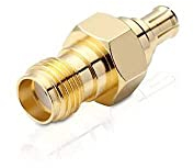 Conecto SMA-MCX-Adapter, Kupplung auf Stecker ohne Pin, Vergoldet - Zum Verbinden von SMA mit MCX-Anschlüssen