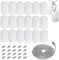 Sctmda Gravier Rohlinge 20 Stück Blank Stamping Tag Stanzen Rohlinge Anhanger Charms Erkennungsmarken Stanzrohlinge mit Kugelkette Aluminium Stempelrohlinge Rechteckig für DIY Basteln