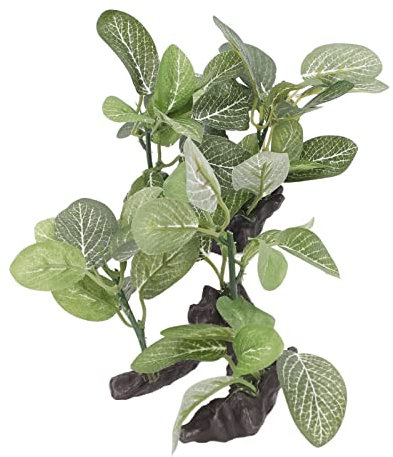 Tissting Plantes Artificielles d'Aquarium, Plante Artificielle Vivante Réalistes en Fausse Soie Aquarium Ficus Arbre Décorations pour Aquariums Réservoirs de Poissons