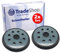 Trade-Shop Lot de 2 disques abrasifs Velcro compatibles avec AEG EX 125 E EX 125 ES Milwaukee ROS 125 E Ponceuse excentrique / Diamètre 125 mm