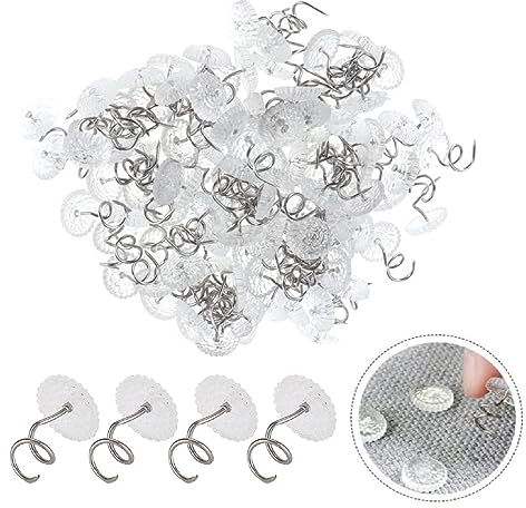 Fester Spiralnagel, Rutschfester Rostschutzstift,Spiralnägel Sofa, Sofa Clip Fixer Pin Spirale Pinnadeln Sofa Innendekoration DIY Polster Couch Stuhl Auto Bett Sofa Headliner 100 PC Spiralnägel