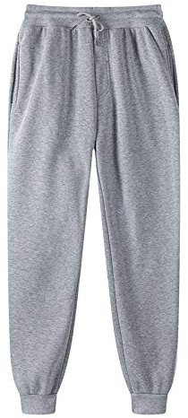 EMATOP Damen Baumwolle Sporthose High Waist Jogginghose Lang Warme Sweathose Casual Einfarbig Trainingshose Leicht Sport Freizeithose mit Taschen Kordelzug Laufhosen Weich Bequem Yogahose