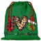 Grinches Bag | 2023 Weihnachten Halloween Grüne Tasche | Grinches Weihnachtsbaum Dekoration Tasche | doppelseitig bedrucktes Geschenkpapier | Wiederverwendbare Kordelzugbeutel für Weihnachten