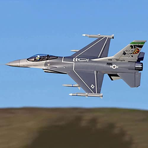 GuyAna Grand Avion télécommandé de 49 Pouces, Avion de Chasse RC à 6 canaux de 2,4 GHz avec Moteur sans balais, Train d'atterrissage rétractable, RTF Facile et prêt à Voler pour Les Adult