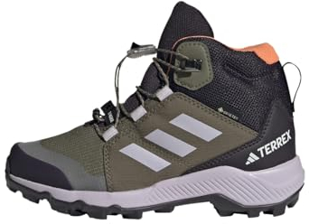 adidas Unisex Terrex Mid Gore-TEX Hiking Shoes Wanderschuhe, Olive Strata/Silver Dawn/Amber, 40 EU