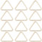 SUNNYCLUE 1 Box Echtes 14 Karat Vergoldetes Dreieckiges Offenes Ring Biegering Bügeldreieck Offene Biegeringe Klemmclip Bügel Messing Aufhänger Verbindungsstücke Für Schmuckherstellungszubehör DIY Ohr