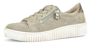 Gabor Damen Low-Top Sneaker, Frauen Halbschuhe,Wechselfußbett,Best Fitting,schnürschuhe,Plateausohle,straßenschuhe,Schilf,37.5 EU / 4.5 UK