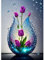 RICUVED Tulpen Diamond Painting Set,5D Diamant Painting Bilder Erwachsene Blume Diamond Painting Kinder, Full Drill Diamond Art Diamant Malerei Bilder Diamond Painting für Home Dekor 30x40cm