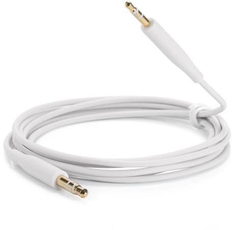 Replacement Aux Cable Cord Wire, 3.5mm to 2.5mm for Bose NC700 QuietComfort QC25 QC35 QC35II QC45 Headphones (No Mic) (White)