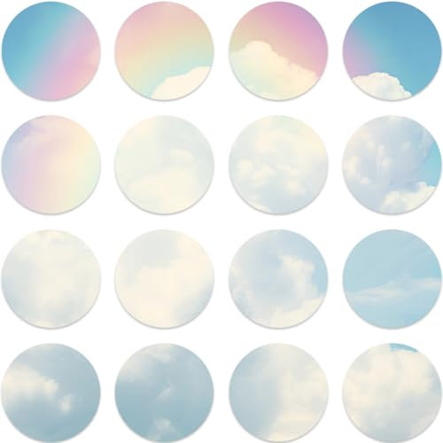 SOFPLATE 1 Box 100pcs 2 inch Self Adhesive Round Mirror Acrylic Mirror Tiles Plastic Circle Tiny Mini Size Craft Mirror Tile Sheet Pieces for Disco Balls Crafts Home Wall Decor Supplies DIY Projects