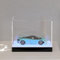 Vitrine mit Beleuchtungssockel, transparente Acryl-Vitrine für die Präsentation von 1:18 Modellauto und 1/24 Druckguss-Auto, 33 x 17 x 16 cm