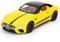 imtfzct Mercedes-Benz SL63 Toy car, 1:22 scale Model Car, Toy Car with Sound, Light and Pullback Function, Opening Door, Collector's Model, Gift for Children aged 4-7 years (Yellow)