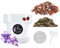 LiveLaif® Kit Transplante Orquideas: Maceta Orquidea Transparente ⊘15cm (Agujeros y Plato) + Sutrato Orquideas Premium con Corteza de Pino, Coco, Arlita, Perlita, Vemiculita, Abono NPK + Accesorios