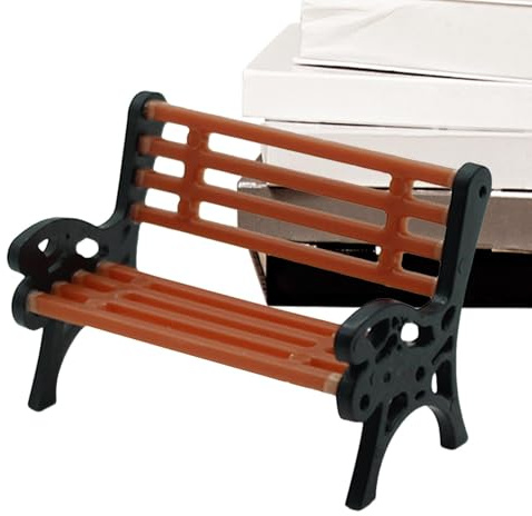 Miniatur Park Bank Figuren 1:75 Park Street Bench Stuhl Modell Architektur Modelle Szene Zubehör für Zug Bühne Winzige Garten Ornament Puppenhaus Möbel