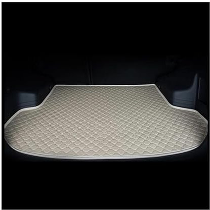Bandeja Maletero Para Volvo XC60 XC90 XC40 S60 S90 V40 V60 V90 S80 C30 C40 Lado Plano Carga Trasera Alfombra Revestimiento Maletero Cubierte Maletero Coche Estera Alfombrilla Maletero(Beige,XC90 5Seat
