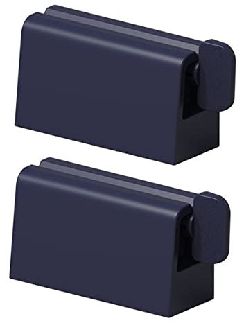 NULYLU Praktischer Wandmontierter Zahnpasta Ausdrücker Steinblau 2er Set Platzsparender Zahnpasta Halter Für Effizientes Ausdrücken Und Optimalen Platz Ihrem Badezimmer