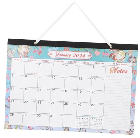 NUOBESTY Wandkalender 2024 Kleinkinder Kalender Trocken abwischbarer Tafelkalender für die Wand Jahresplaner jährlich Wandkalender für Zuhause Termin hängender Kalender Aluminiumlegierung