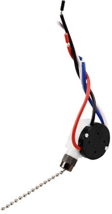 TOPPERFUN Ceiling Fan Pull Switch Replacement 4-wire Ceiling Fan Switch Pull Chain for Easy Hang