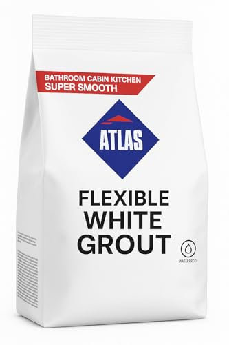 Flexible White Grout 3kg / 5kg – Waterproof Wall Tile Filler for Bathroom, Kitchen, Shower – Super Smooth Finish (5 kg Bag)